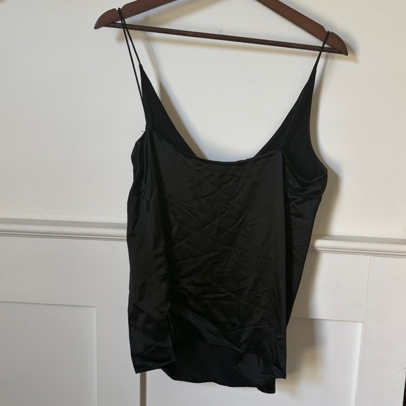 Bassike Black silk Camisole Top Medium (sz2) - Picture 5 of 5